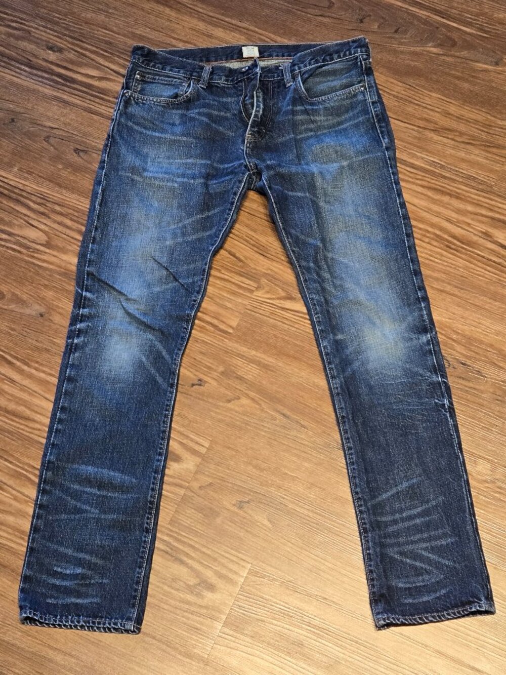 J.Crew Men’s 484 Slim Jeans 33x34 Blue Denim Style 38555